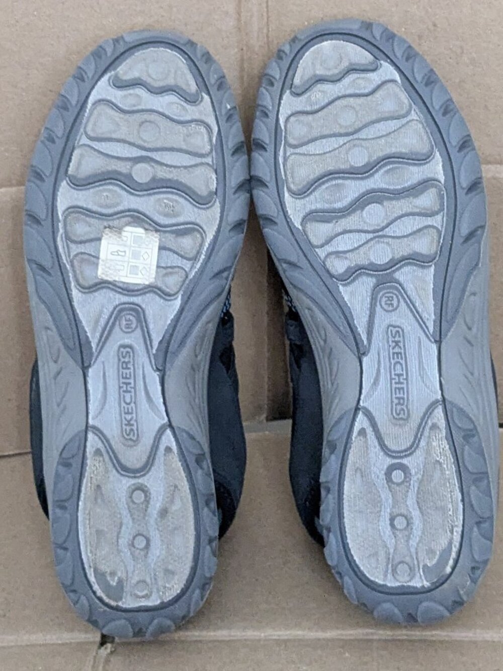 Skechers Black and Blue Women's Athletic Sandal Sneakers - Picture 11 of 11
